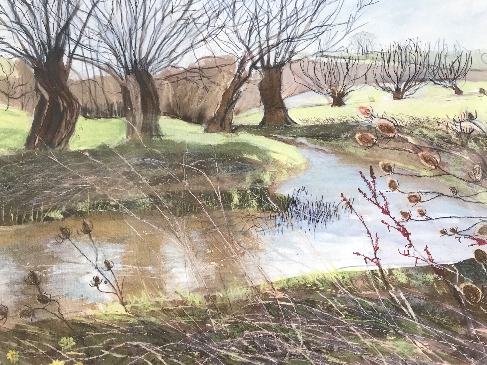 Evenbode Valley, Ascott-V-Wychwood by Judith Yarrow