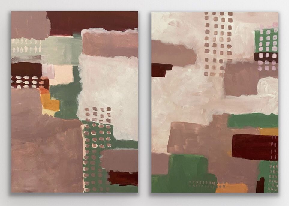 Landscape vs City 1 and Landscape vs City 2 by Fleur Park