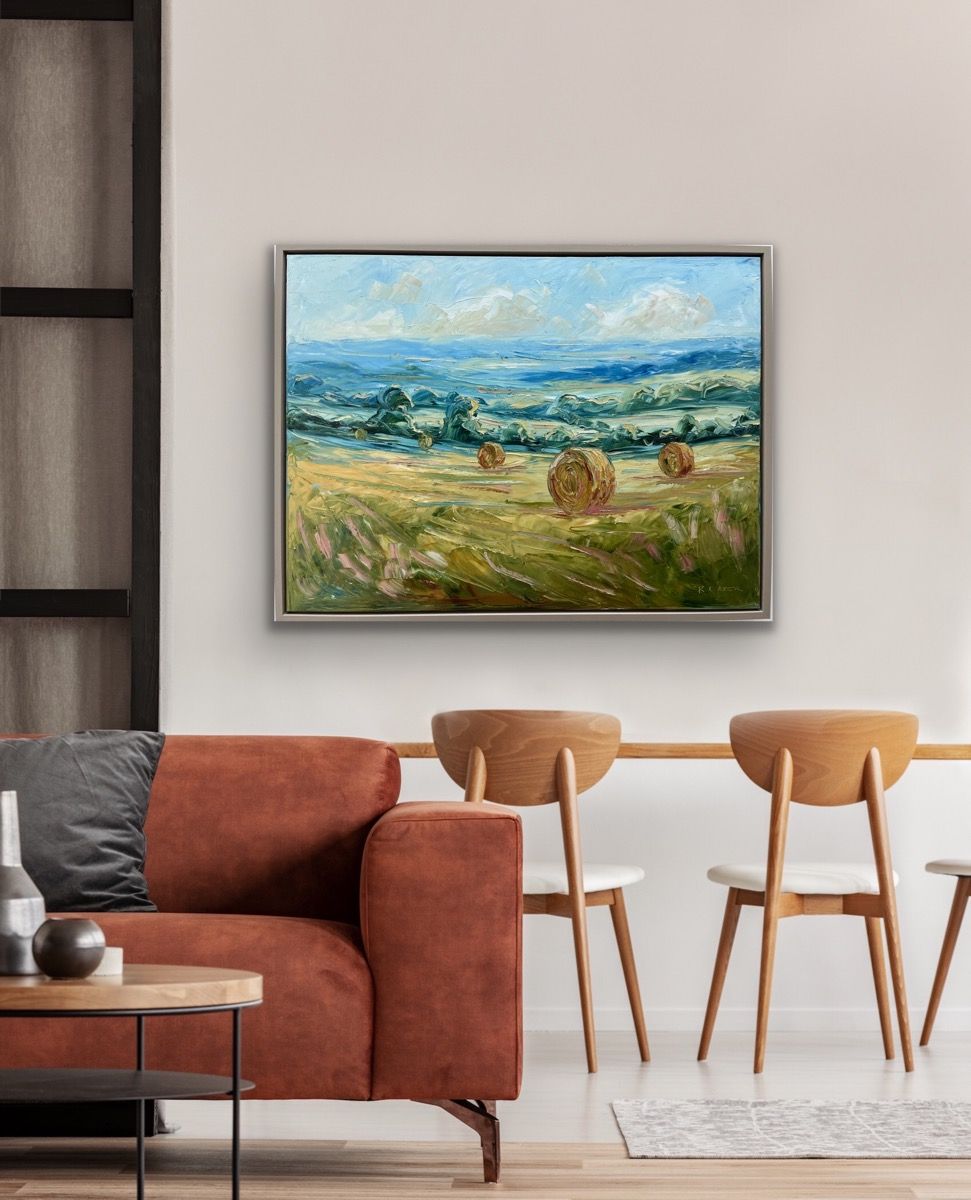 Cotswolds at harvest  by Rupert Aker - Secondary Image