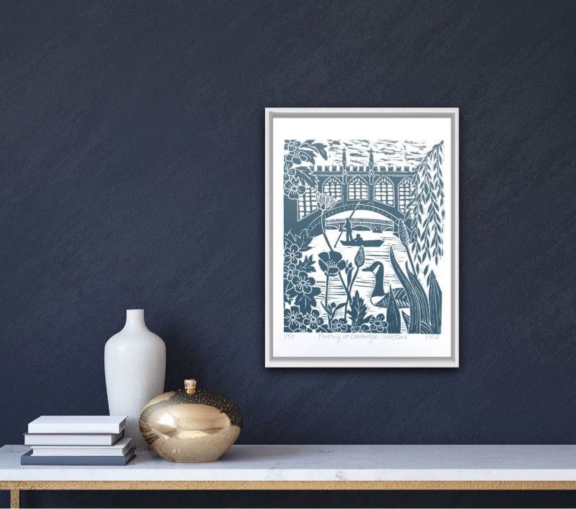 Punting at Cambridge - Saxe Blue Series by Kate Heiss - Secondary Image