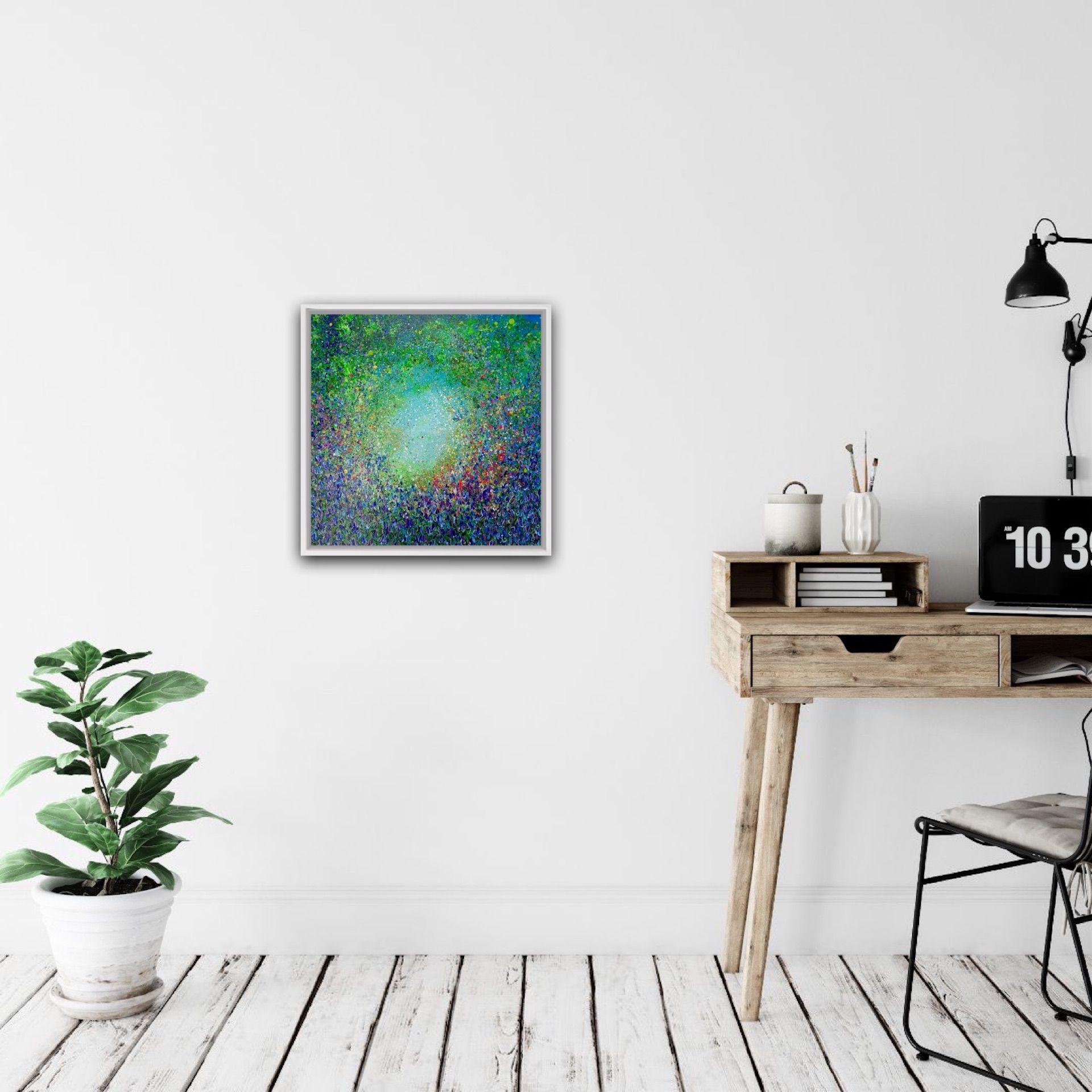 Abstract Bluebells Pink by Jan Rogers - Secondary Image