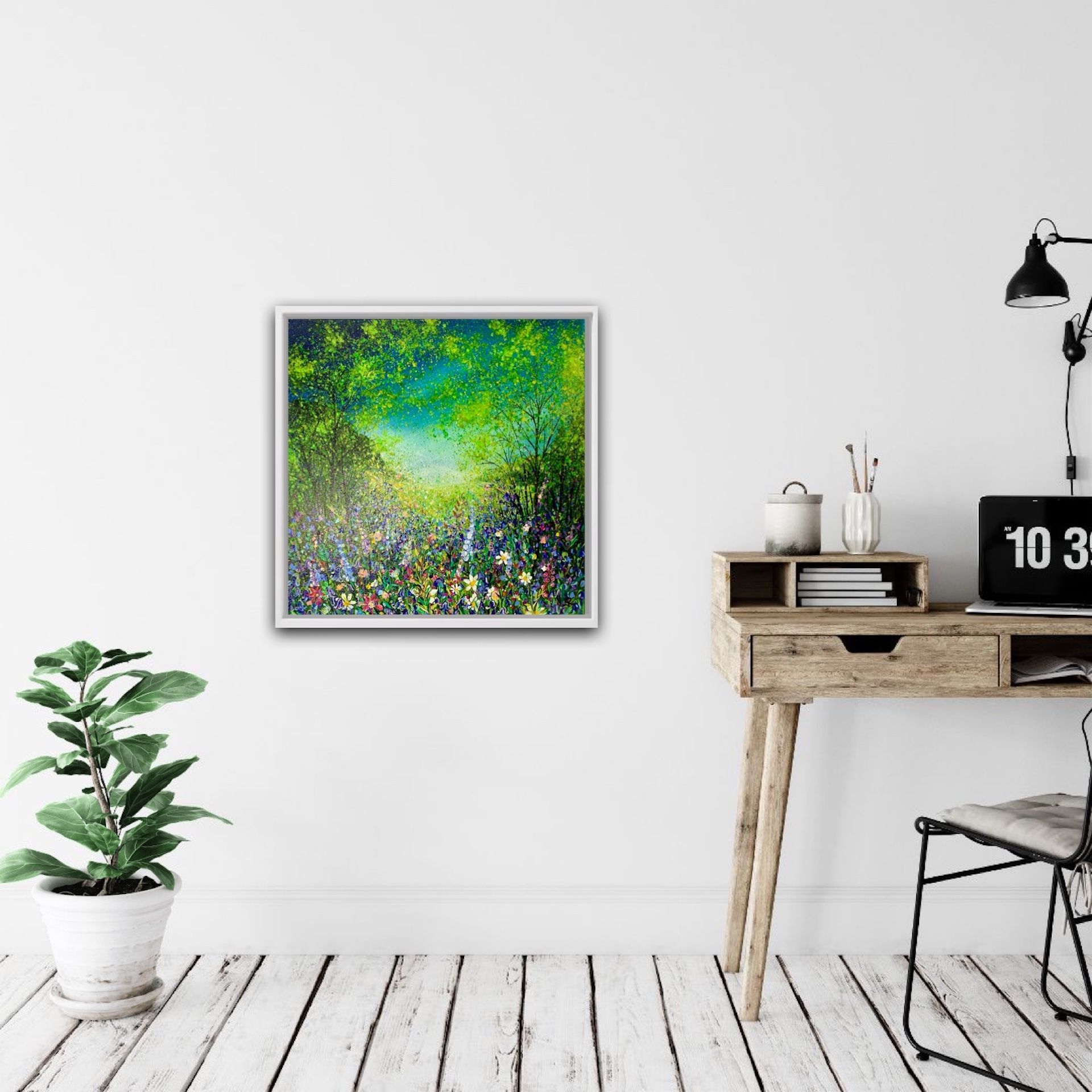 Colourful Woodland With Bluebells by Jan Rogers - Secondary Image