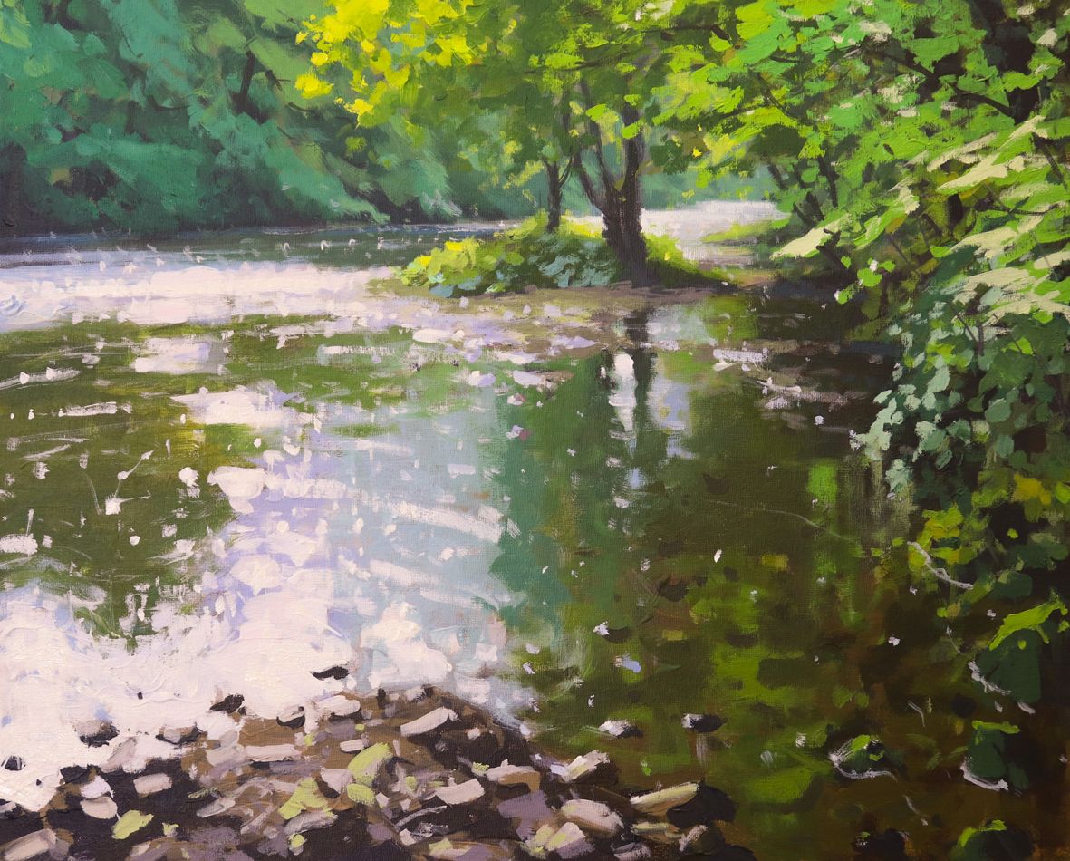 Light on the Derwent, Derby shire by Jenny Aitken