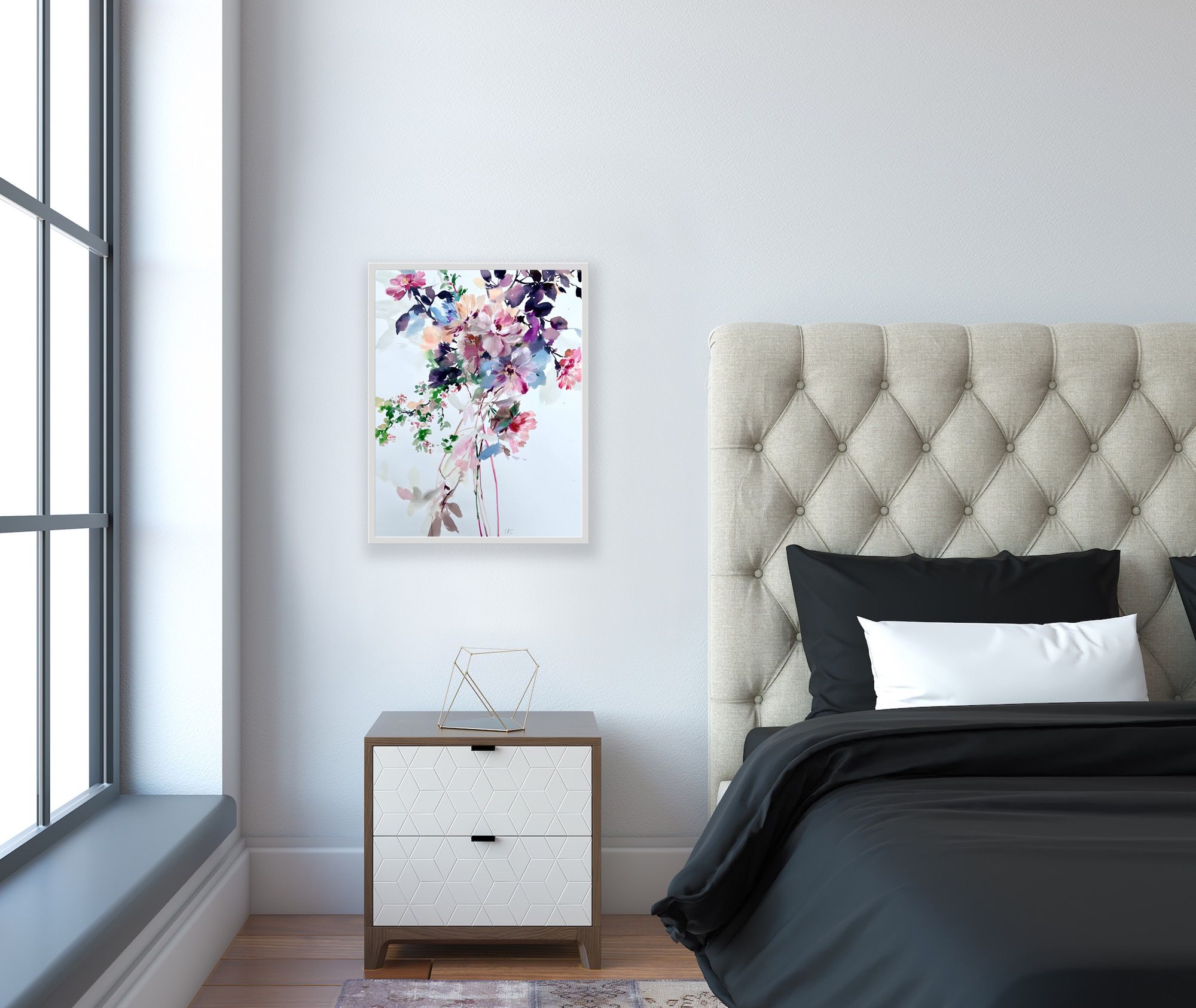 Soft Blooms on Stems by Jo Haran - Secondary Image