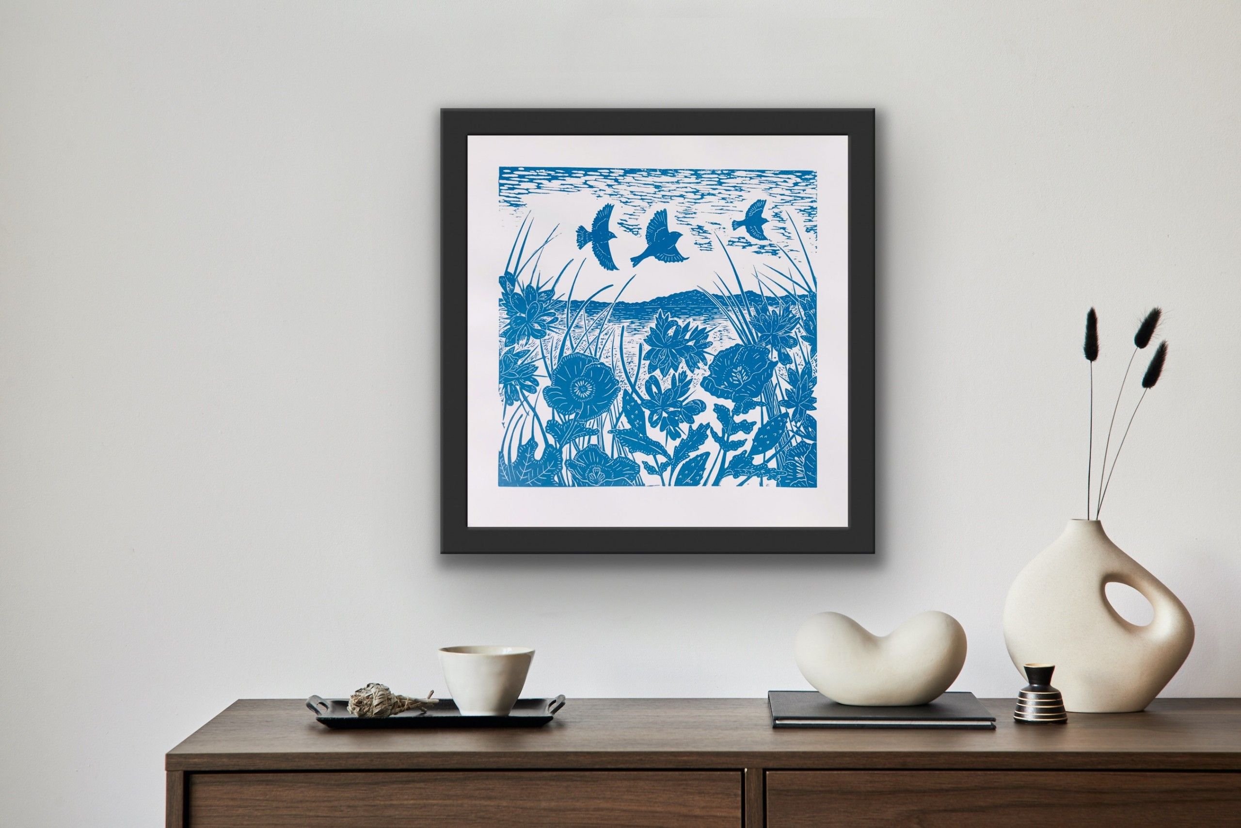 Linnets Over Salthouse by Joanna Padfield - Secondary Image