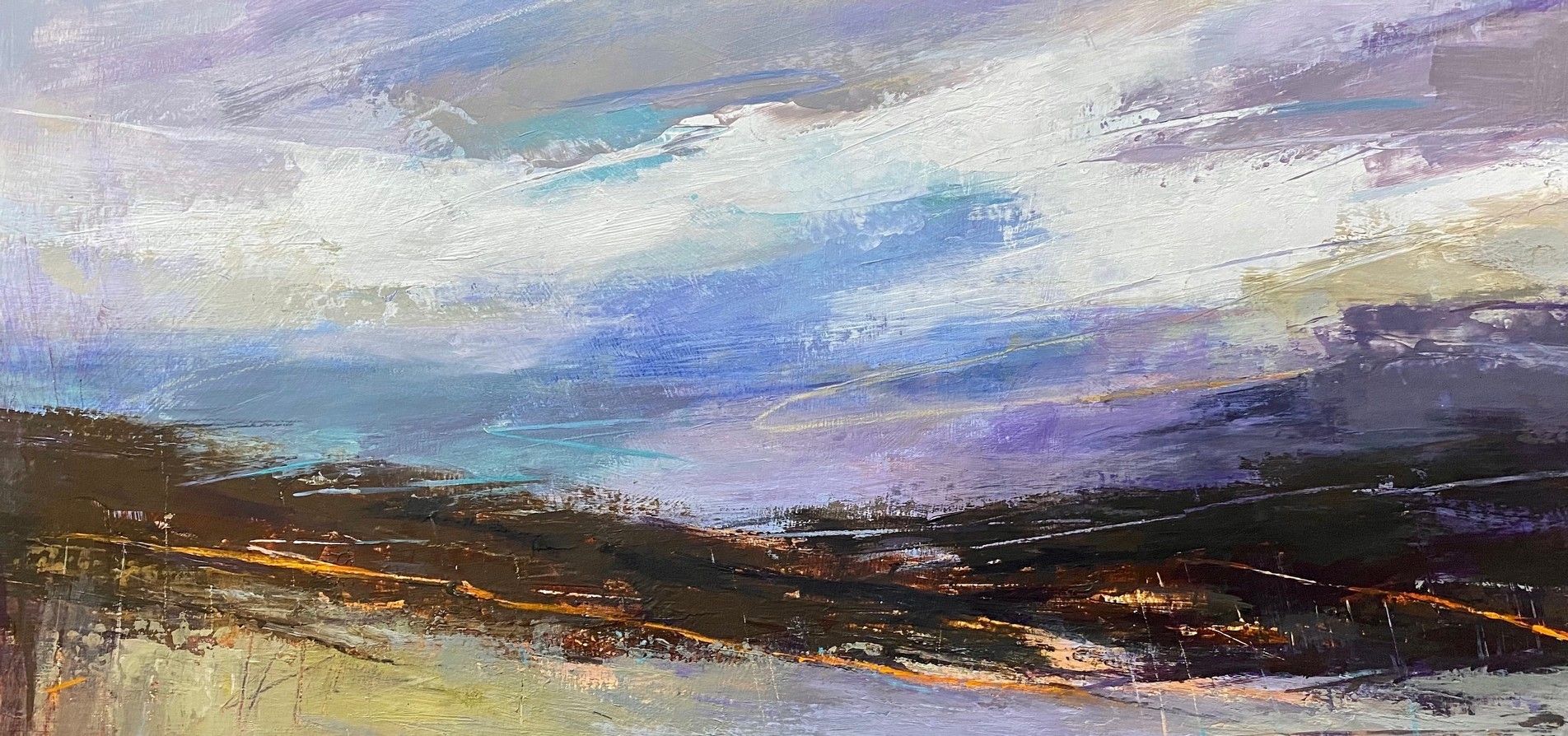 Purple Moorland Panorama by Luisa Holden