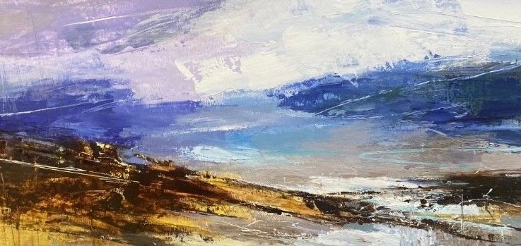 Shoreline Sky with Indigo by Luisa Holden