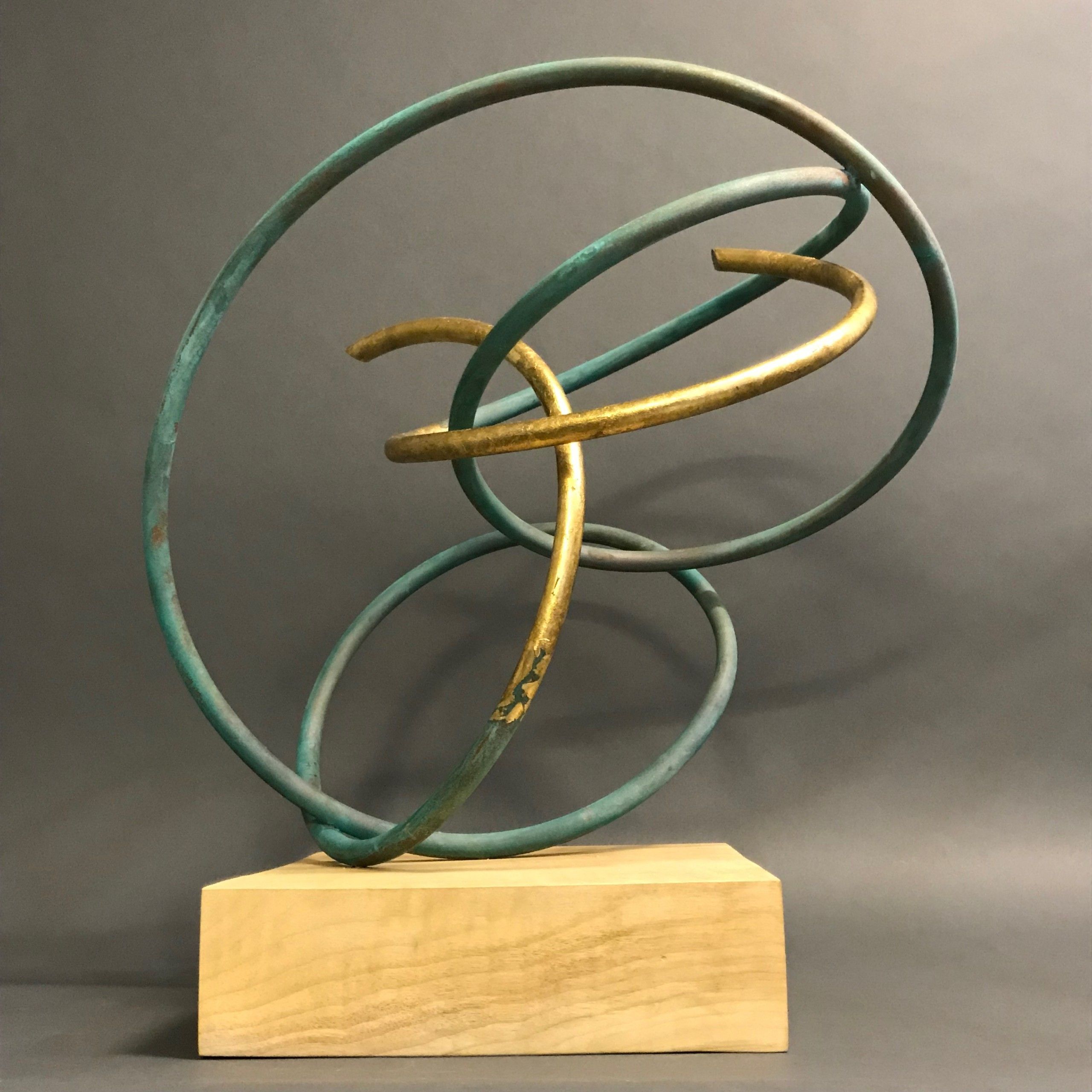 Gold Leaf in Verdigris I by Mark Beattie