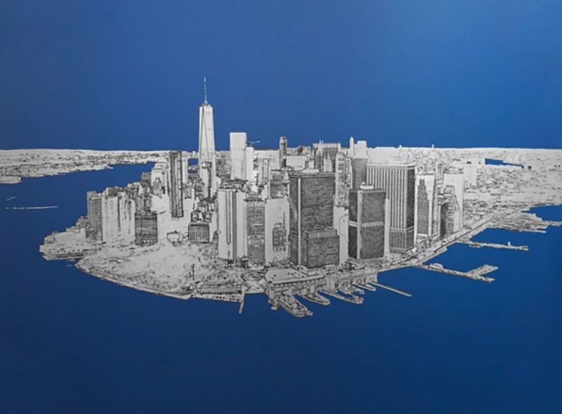 Manhattan From Above by Michael Wallner