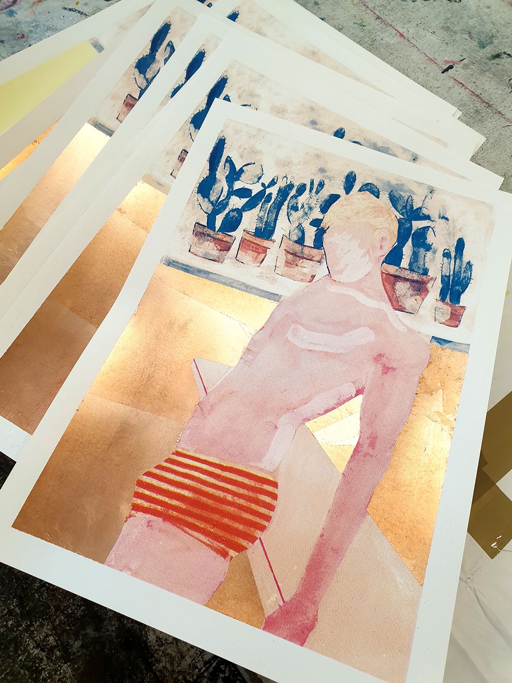 Pool boy - Gold by Gavin Dobson - Secondary Image