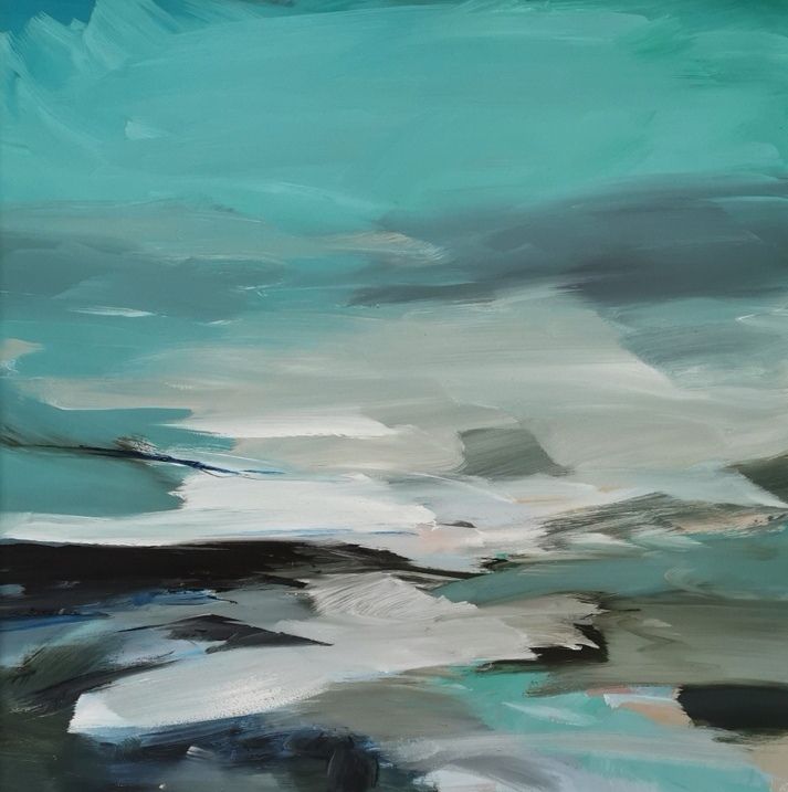 Watching waves at the back of the Ocean, Iona by Mary McDonald