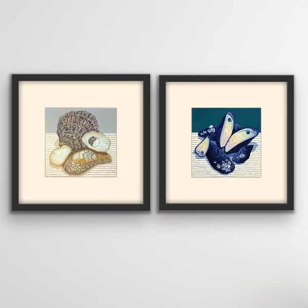 Oyster Shells and Mussel Shells by Mark A Pearce