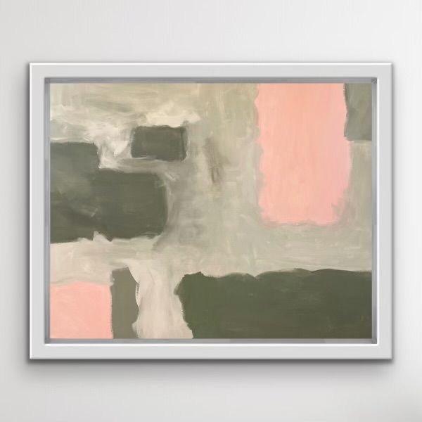 Pink and Green Fields by Fleur Park - Secondary Image