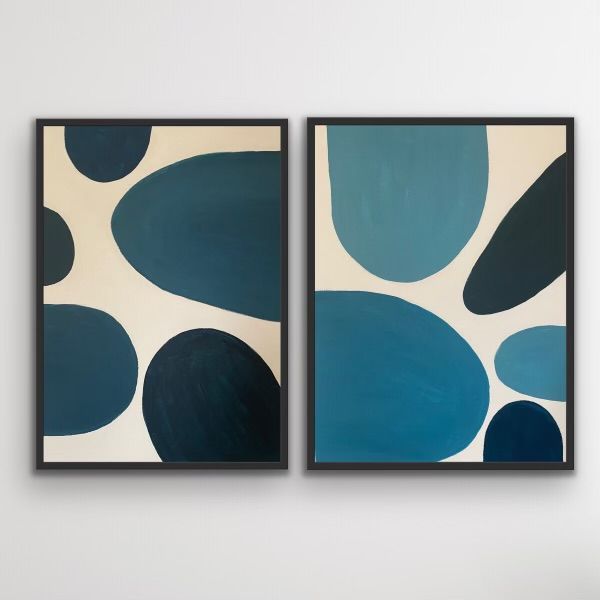 Blue Form 1 and 2 by Fleur Park