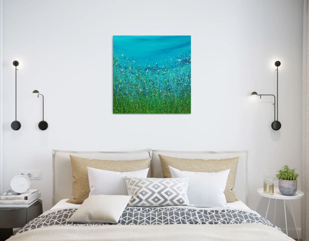 Turquoise Rush Meadows by Lucy Moore - Secondary Image