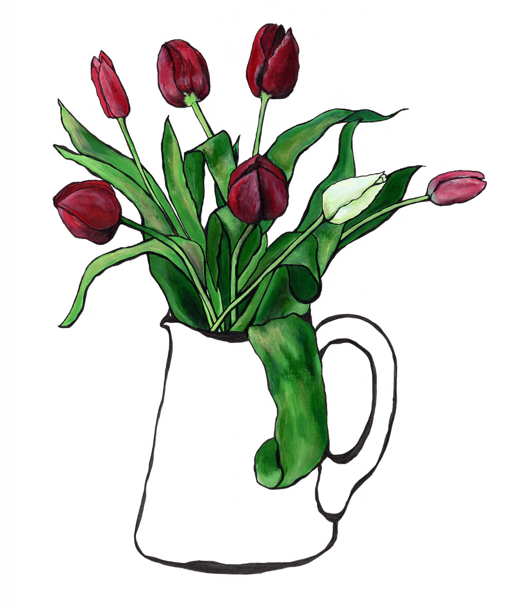 White Tulip by Lucy Routh